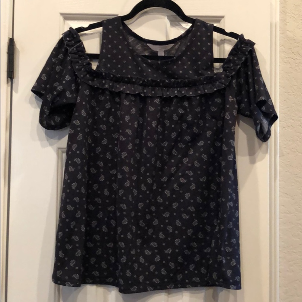 Cold shoulder blouse
